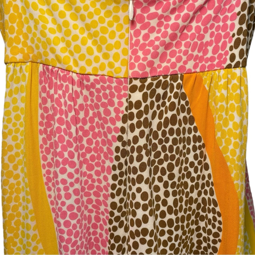 Trina Turk polka dot slip dress sz 8 multi color midi - Picture 10 of 10